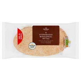 Morrisons Stonebaked Wholemeal Pittas 6 Pack