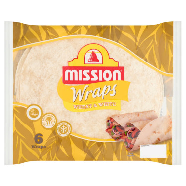 Wraps De Tortilha Branca De Trigo Mission Deli 6