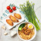 Zhà Jī Yì Ròu Zào Gān Bàn Miàn Braised Pork Mince Dry Noodles With Fried Chicken Wings (3Pcs)