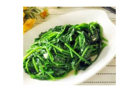 Spinach With Garlic Sauce Suàn Róng Bō Cài