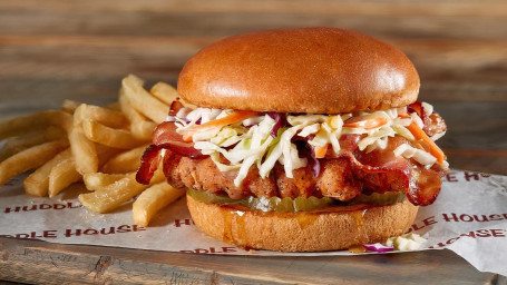 Southern Fried Chicken Cole Slaw Sandwich W/Hot Honey Sauce