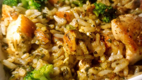 Broccoli Chicken Pesto Bowl