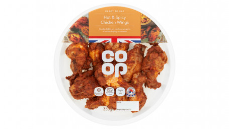 Coop Hot Spicy Chicken Wings 350G