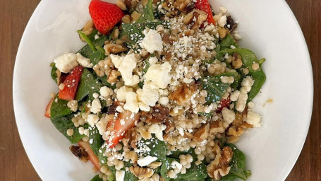 Spinach Strawberry Coucous Salad