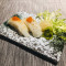 huǒ zhì zuǒ kǒu yú qún biān shòu sī yī jiàn Seared Olive Flounder Muscle Sushi (1pc)