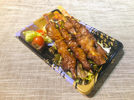 zhào shāo jī ròu chuàn shāo （4chuàn） Teriyaki Chicken Skewer (4 Sticks)