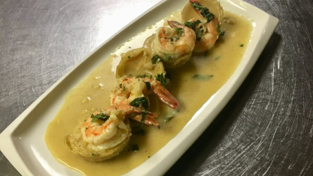 Shrimp Artichoke Bottoms