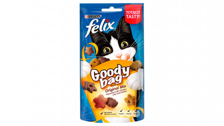Saco Felix Goody Bag Cat Treats Original Mix 60G