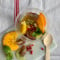 Salade de fruits de saison et menthe fra icirc;che agrave; la fleur d'oranger