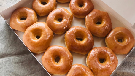 A Dozen Glazed Donuts