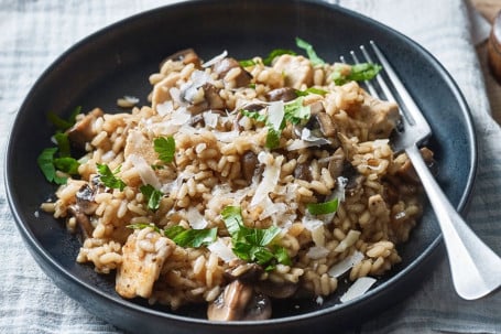 Risotto Pollo E Funghi {Gf}.