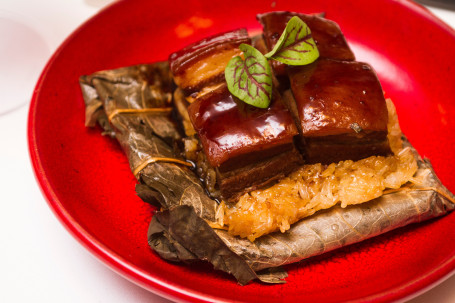 Shanghai Pork Belly In Lotus Leaf