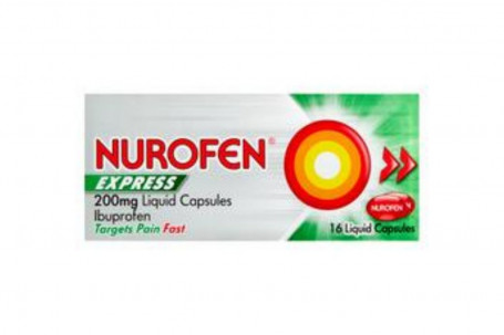 Nurofen Express Liquid 200Mg 16 Capsules