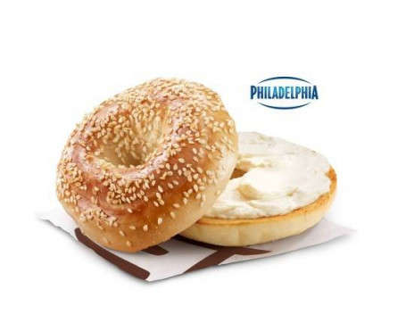 Bagel De Gergelim Com Produto De Cream Cheese Normal <Intranslatable>[380,0 Cals]