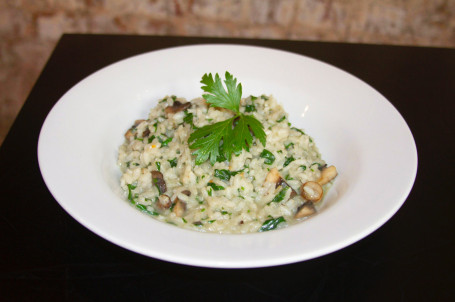 Spinach Mushroom Risotto (Ve)
