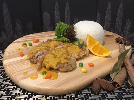 Butter Chicken Chop With Rice