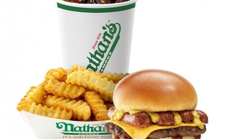 Regular Nathan's Signature Burger Meal