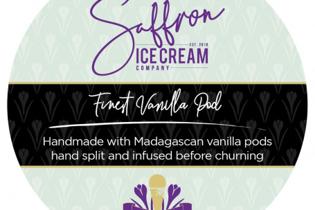 Saffron Handmade Ice Cream Finest Vanilla Pod 400Ml