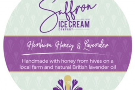 Saffron Handmade Ice Cream Henham Honey Lavender 400Ml