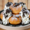 Warm Doughnuts With Crushed Oreo's