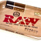 Raw Small Metal Rolling Tray 27.5 X 17.5 Cm Metal Brown