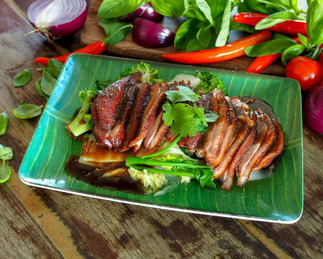 Roast Duck W/ Steamed Vegetables Hoisin Sauce