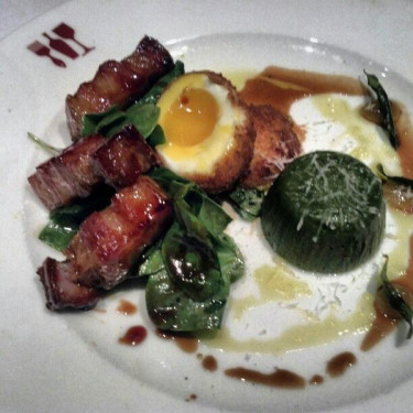 Bacon Egg Braised Pork Belly