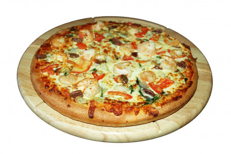 Garlic Prawns Pizza Halal