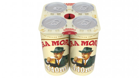 Latas De Cerveja Birra Moretti Lager 4X440Ml