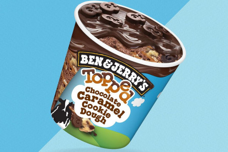 Sorvete De Massa De Biscoito De Caramelo Com Cobertura Ben Jerry Rsquo;S 438Ml