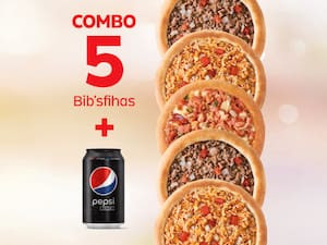 5 Bib'sfihas Clássicas Pepsi Black Lata