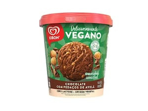 Sorvete Kibon Vegano Chocolate Com Pedaços De Avelã 800Ml