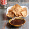 Baked Churro Tortilla Chips Chocolate Sauce