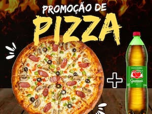 Pizza Frango Com Catupiry Grande Guaraná Antarctica