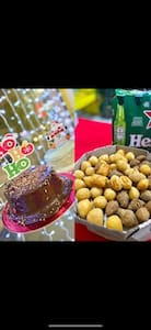 Combo 50Salgados 1 Bolo Vulcão Chocolate 1 Coca 2L