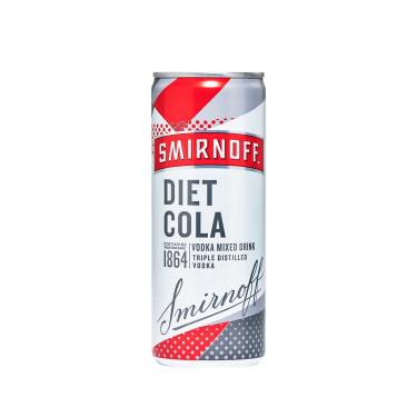Smirnoff Diet Cola Vodka Bebida Mista 250Ml