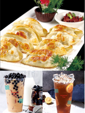 Oriental Dumpling (13 Pieces) With Drink