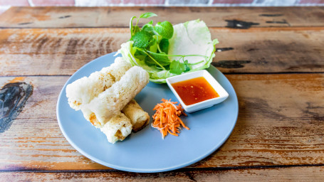 Calamari, Crab, Shrimp Spring Rolls (4 Pieces)