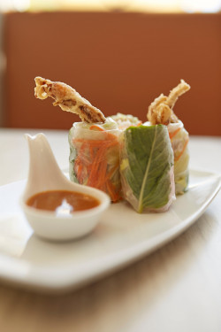 Crispy Soft Shell Crab Rice Paper Rolls