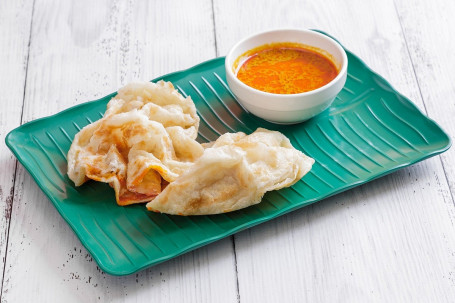 Roti Canai 2Pc With Curry Sauce