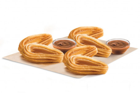 6 Churros E 2 Molhos De Calda De Caramelo (Serve 3)