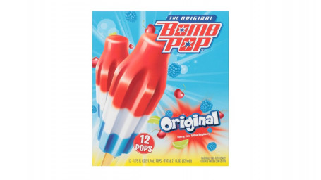 Bomb Pop Original Ice Pop, 12Pk