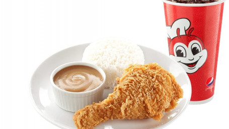 Refeição Infantil: 1Pc Chickenjoy Com Arroz E Bebida