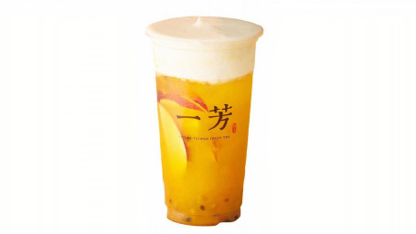 Cheese Creamer Mango Fruit Tea Zhī Shì Nǎi Gài Máng Guǒ Shuǐ Guǒ Chá