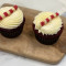 Set Of 2 Red Velvet Cupcake