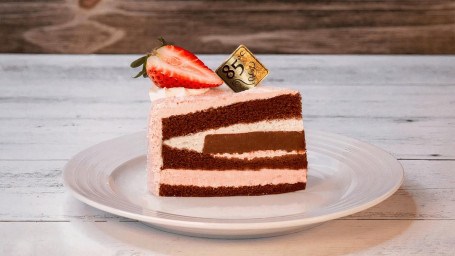 Strawberry Chocolate Mousse Slice