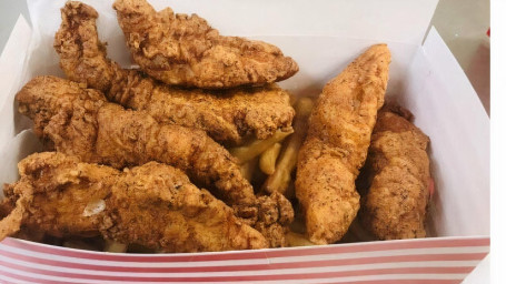 Spicy Chicken Tenders With Fries