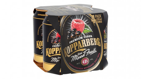Latas De Frutas Mistas Kopparberg Premium Cidra 4 X 330Ml