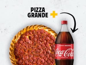 Pizza Grande com refri 2 litros grátis