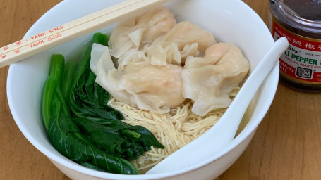 Egg Noodle Soup With Shrimp Wontons